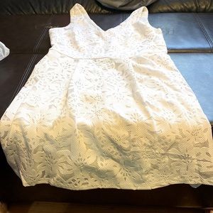 Bridal shower White lace dress